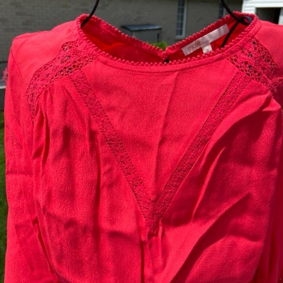 Beautifully braided detail Maje dress in Red Size 3 (Maje) EUC - Picture 4 of 15